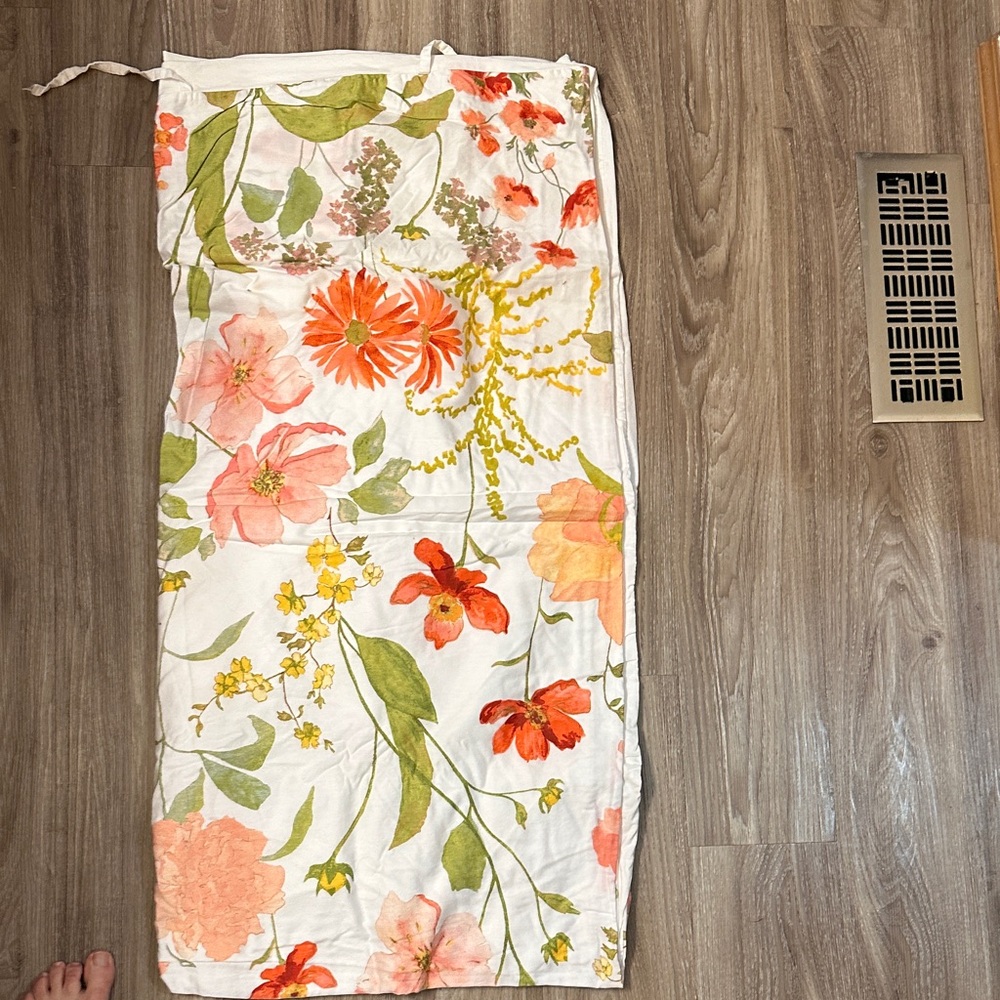 Threshold Floral Duvet Cover - White, Green, Orange